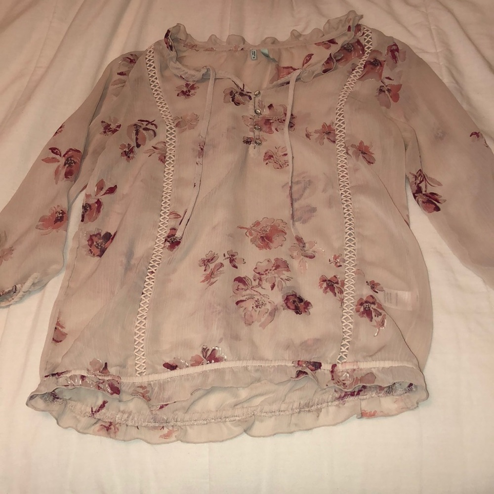Pink blush blouse